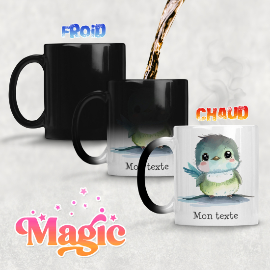 Tasse - Mug Magique - Oiseau