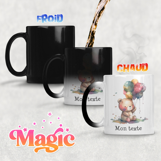 Tasse - Mug Magique - Ourson ballons