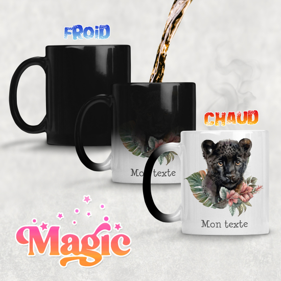 Tasse - Mug Magique - Panthère Noire