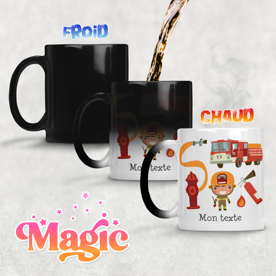 Tasse - Mug Magique - Pompiers