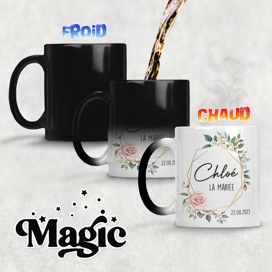 Tasse - Mug Magique - Prénom La mariée