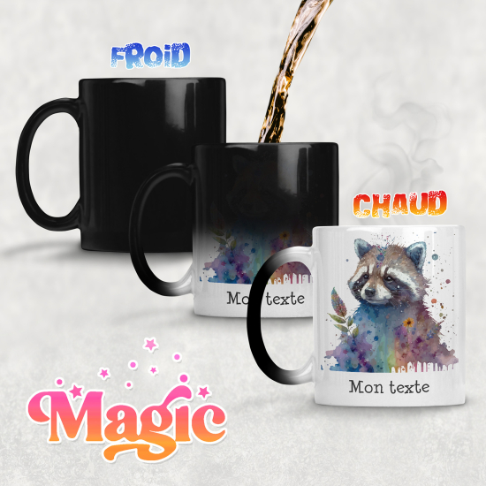 Tasse - Mug Magique - Raton laveur