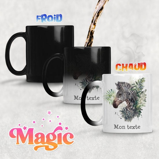 Tasse - Mug Magique - Zèbre