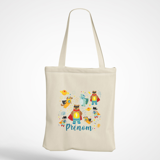 Tote Bag - Animaux super-héros