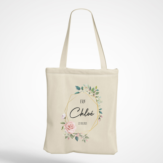 Tote Bag - Couronne fleuris evjf