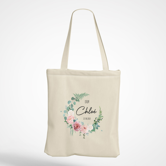 Tote Bag - Couronne fleuris evjf