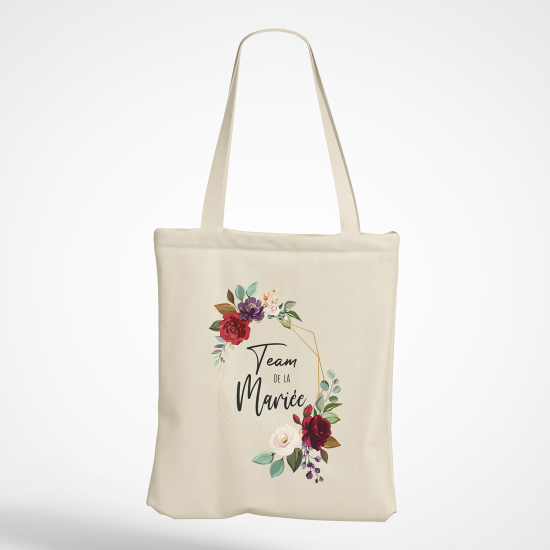 Tote Bag - Couronne fleuris team de la mariée