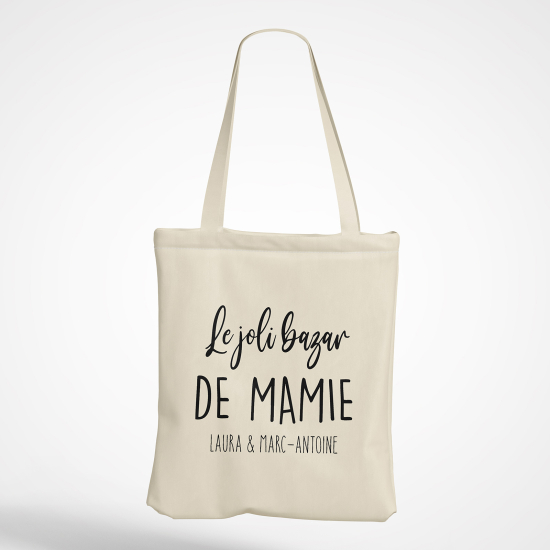 Tote Bag - Le joli bazar de mamie Prénom