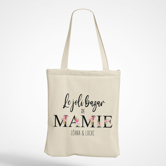 Tote Bag - Le joli bazar de mamie Prénom