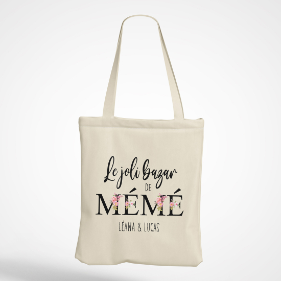 Tote Bag - Le joli bazar de mémé Prénom