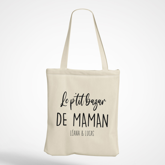 Tote Bag - Le p'tit bazar de maman Prénom