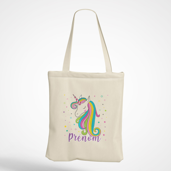 Tote Bag - Licorne arc-en-ciel