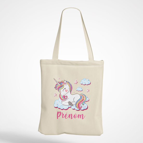 Tote Bag - Licorne nuages