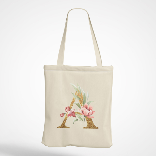 Tote Bag Monogramme - Lettre A