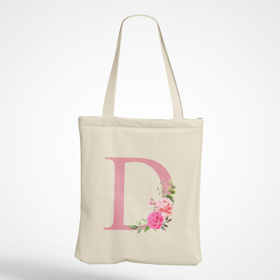 Tote Bag Monogramme - Lettre D