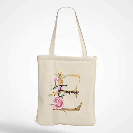 Tote Bag Monogramme - Lettre E