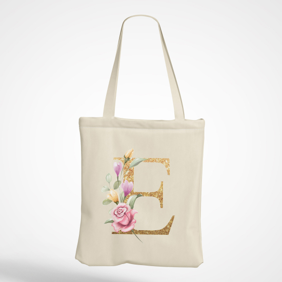 Tote Bag Monogramme - Lettre E