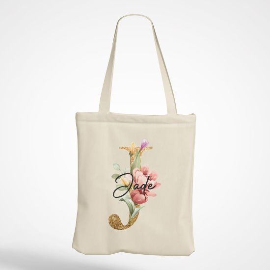 Tote Bag Monogramme - Lettre J