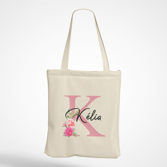 Tote Bag Monogramme - Lettre K