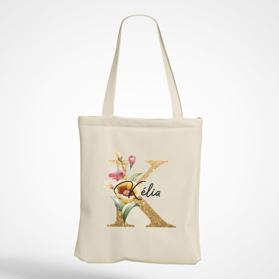 Tote Bag Monogramme - Lettre K