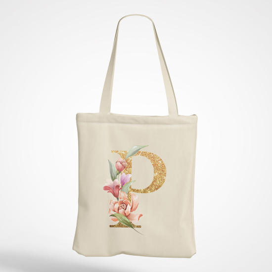 Tote Bag Monogramme - Lettre P