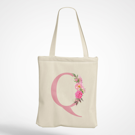 Tote Bag Monogramme - Lettre Q