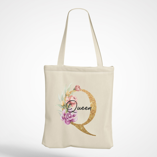 Tote Bag Monogramme - Lettre Q