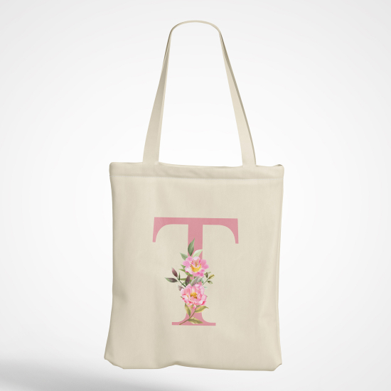 Tote Bag Monogramme - Lettre T