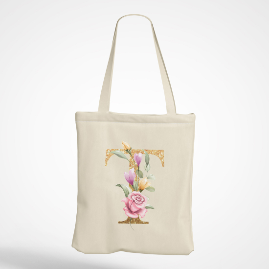 Tote Bag Monogramme - Lettre T