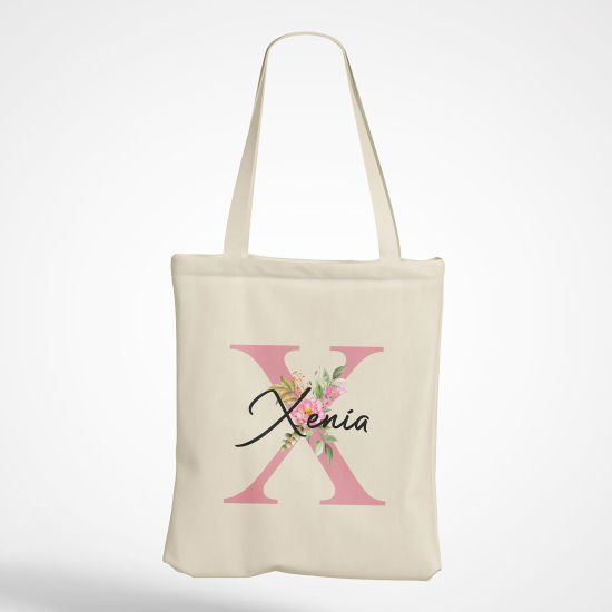 Tote Bag Monogramme - Lettre X