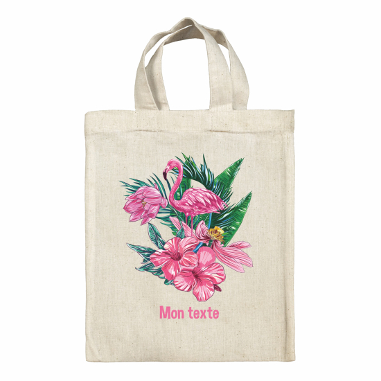 Tote bag personnalisé - Flamant rose