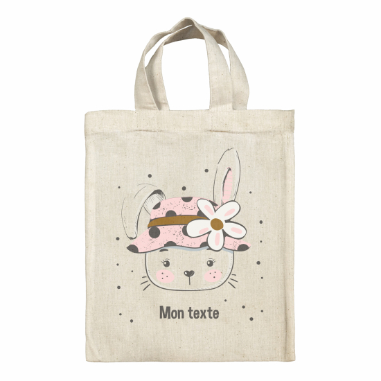 Tote bag personnalisé - Lapin