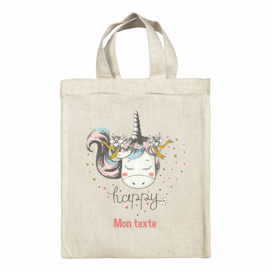 Tote bag personnalisé - Licorne