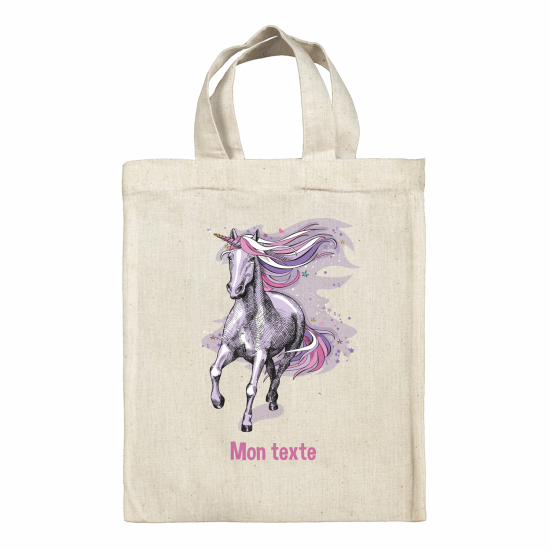 Tote bag personnalisé - Licorne