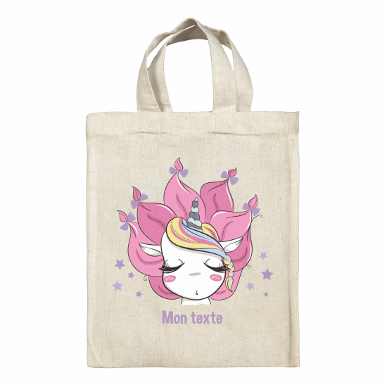 Tote bag personnalisé - Licorne