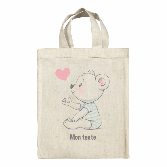 Tote bag personnalisé - Ourson