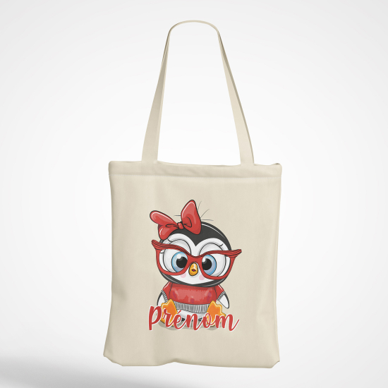 Tote Bag - Pingouin à lunette