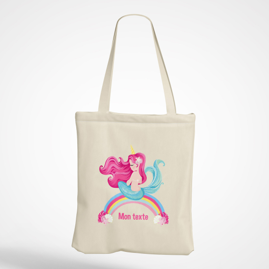 Tote Bag - Sirène arc-en-ciel