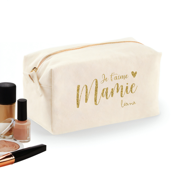 Trousse De Maquillage - Je t'aime mamie Prénom