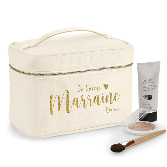 Trousse De Toilette - Je t'aime marraine Prénom