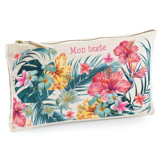 Trousse - Fleurs tropicales