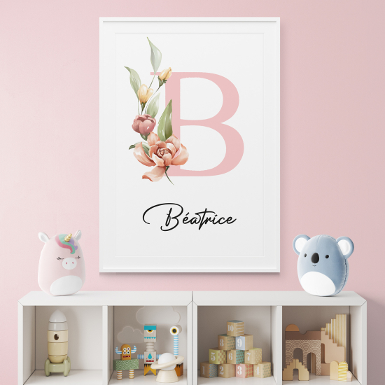 Affiche / Poster Monogramme - Lettre B