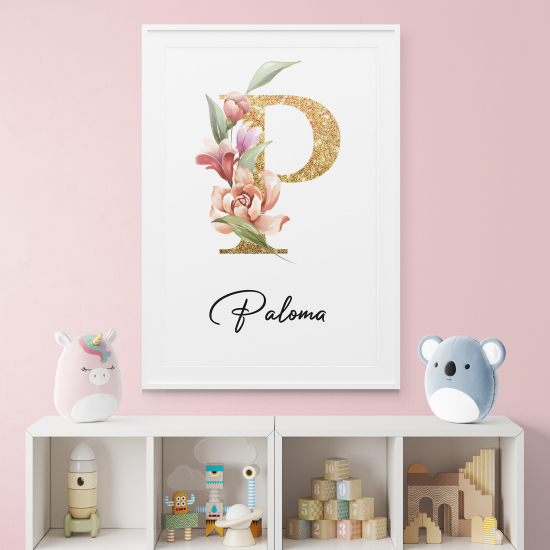 Affiche / Poster Monogramme - Lettre P