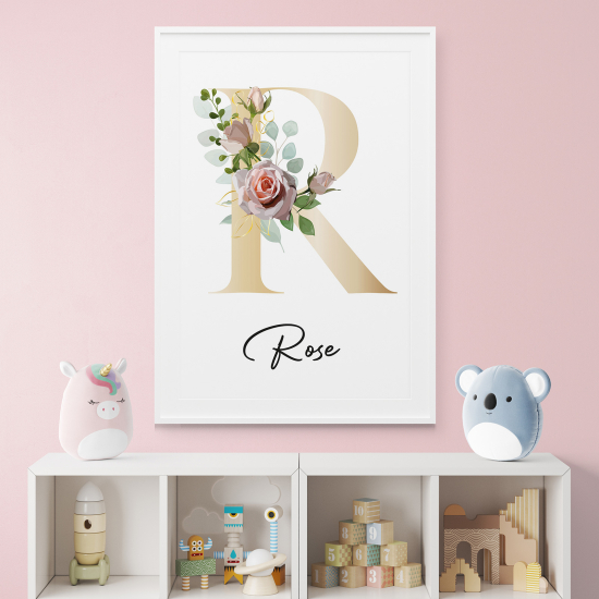 Affiche / Poster Monogramme - Lettre R