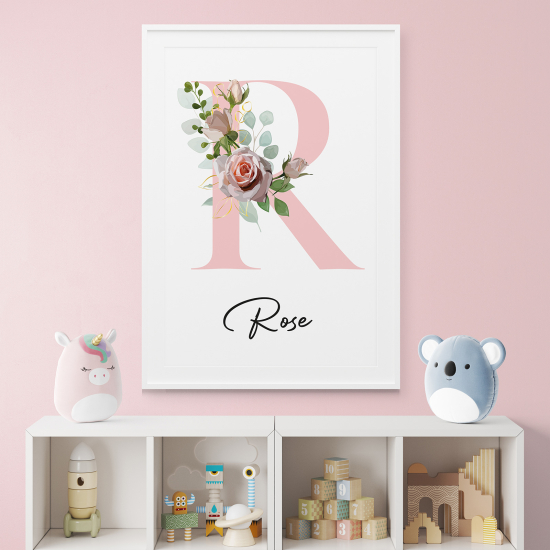 Affiche / Poster Monogramme - Lettre R