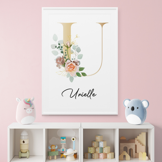 Affiche / Poster Monogramme - Lettre U