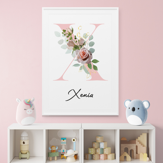 Affiche / Poster Monogramme - Lettre X