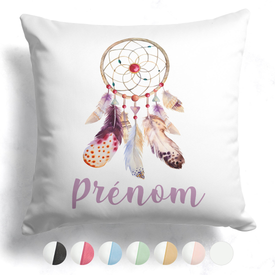 Coussin bicolore personnalisé - Attrape-rêve