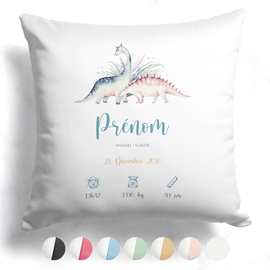 Coussin de naissance - Dinosaures