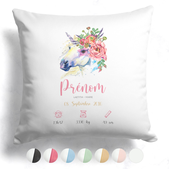 Coussin de naissance - Licorne